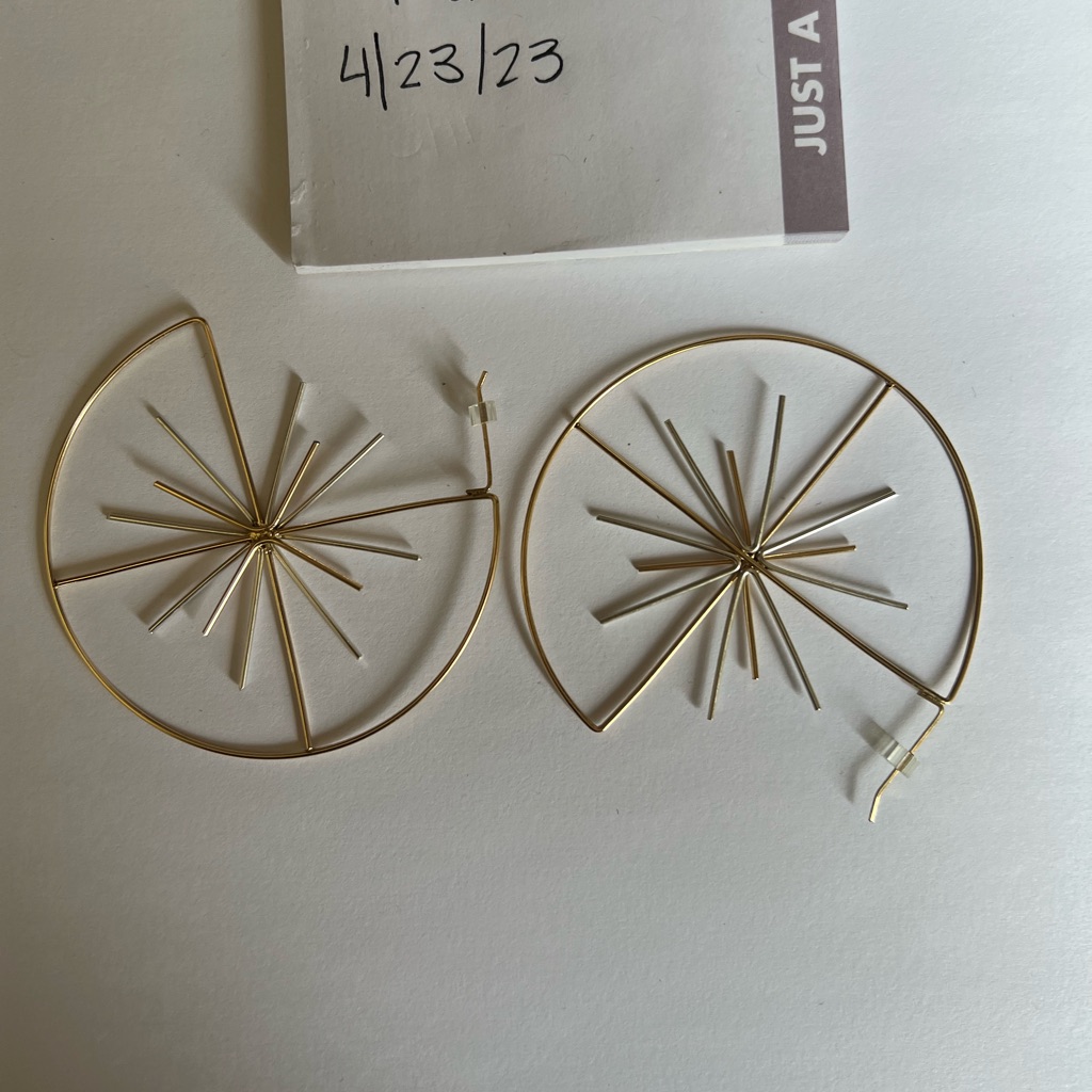 Sarah Briggs Inara Mixed Metal Hoops